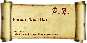 Panda Nauzika névjegykártya